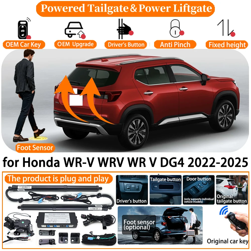 

Car Smart Powered Tailgate system for Honda WR-V WRV WR V DG4 2022 2023 2024 2025 Automatic Electric Power Tailgate Strut kit