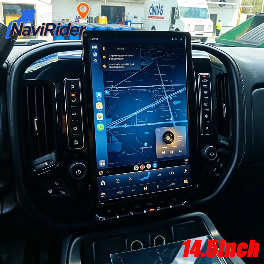 14.5inch Android For Chevrolet Silverado For GMC Sierra 2014-2020 Car Multimedia Player Carplay GPS Navigation 4G WiFi Bluetooth