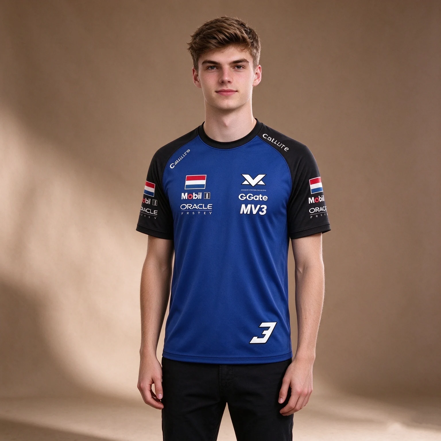 2026 New Team Max Verstappen 3 Fan Edition Quick-Dry Cycling T-Shirt – Oversized Men's Jersey for Outdoor & Extreme Sports