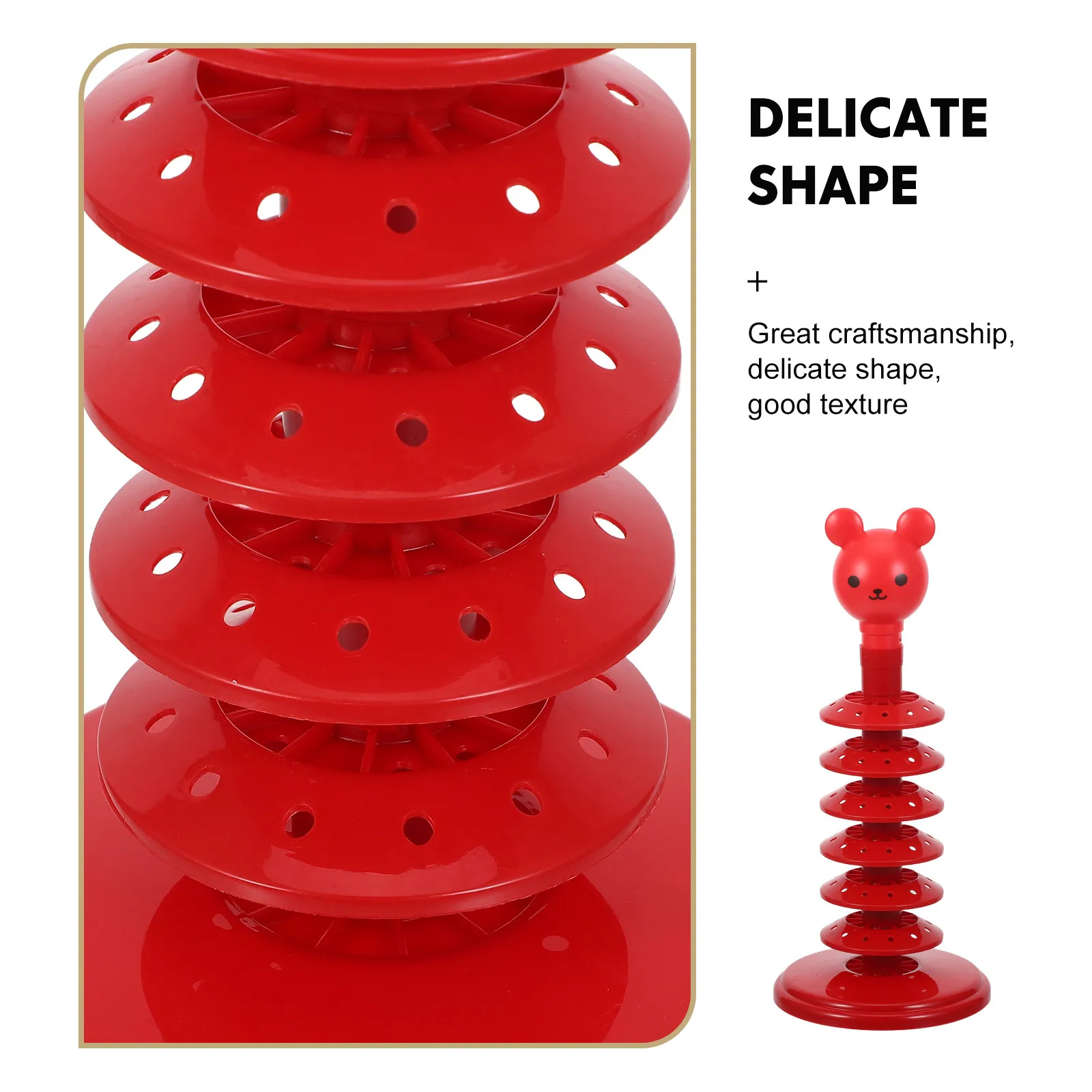 حامل عرض حلوى متعدد الطبقات من الأكريليك الشفاف لمنظم الحلويات والحلويات مع أرفف متعددة لطاولة المتجر