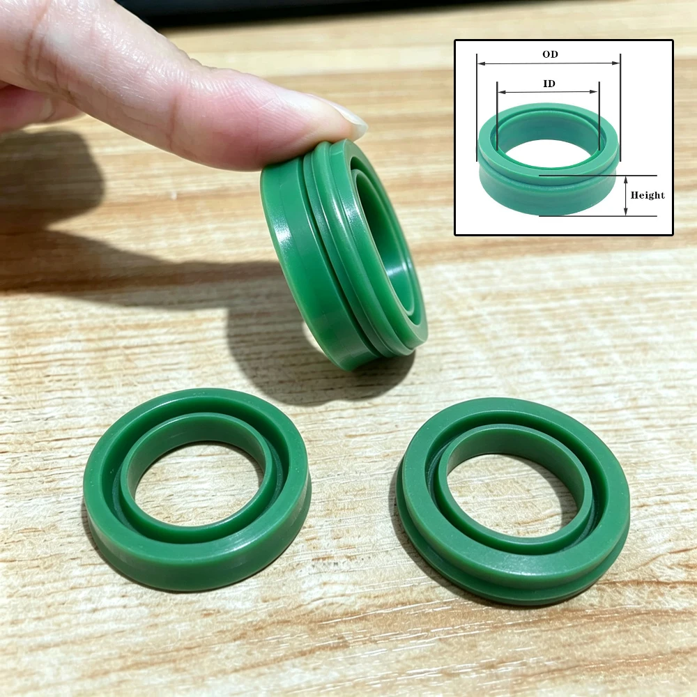 1-10Pcs ID 12mm-63mm EU Type Seal Ring Hydraulic Cylinder Piston Rod Bidirectional Gasket Dual Purpose Air Seal Oil Seal Washer