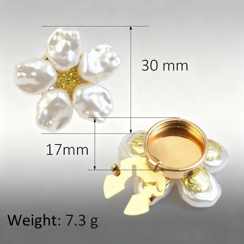 

New Artificial Pearl Rhinestone Shirt Cufflinks, Button Covers, Floral Collar Buttons, Diamond Button Covers