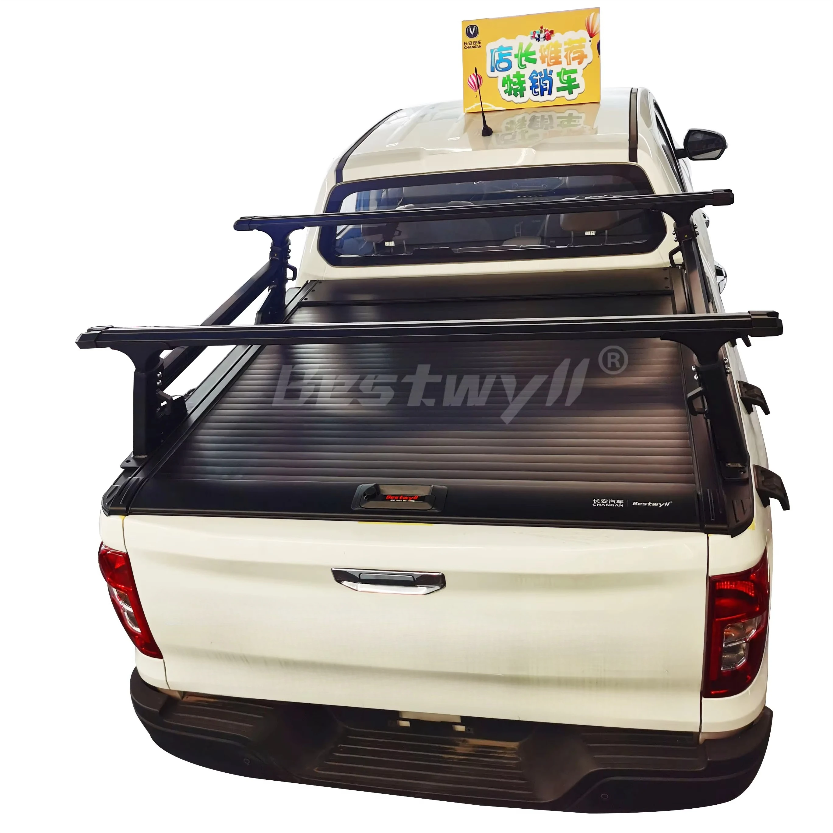 Tapa Retractil Hard Aluminum Pickup Truck Bed Manual Retractable Tonneau Cover Roller Lid For Changan Kaicene F70 K42