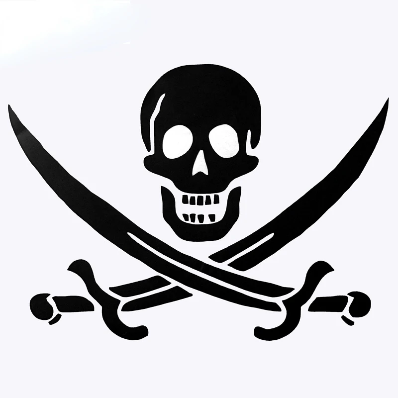 

JP Car Decal for pirates of the Caribbean Black Pearl logo die cut truck motorcycle accessories waterproof sticker 20cmx15cm