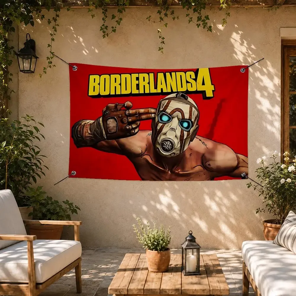 Pro Game Borderlands Flags Room Bedroom Home Outdoor Wall Hanging Concert Printed Background Decoration Art Banne