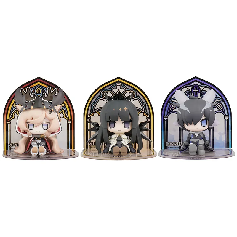 Anime Game Arknights Thema Muzikant Serie Virtuosa Kawaii Cosplay PVC Zakken Hanger Mini Speelgoedfiguren Fans Collectie Pop Geschenken