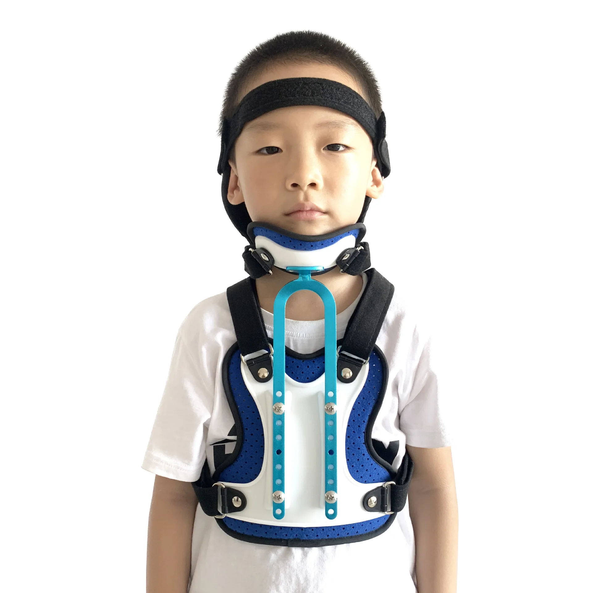 Children Neck Chest Support Correction Oblique Cervical Vertebra Spine Injury Protection During Rehabilitation Fixed Head Crutch