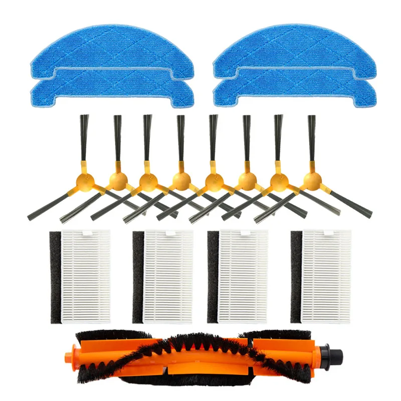 For Liectroux LILIN X6 ABIR K30 K20 X9 Robot Vacuum Cleaner Parts Main Roller Side Brush HEPA Filter Mop Cloth Rags Dust Bags