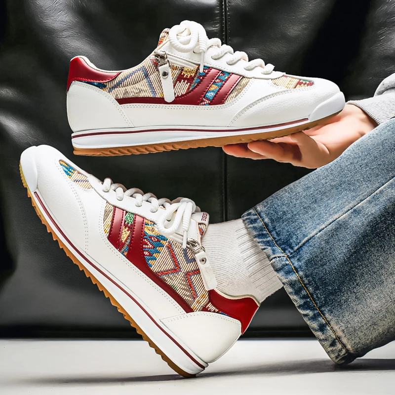 

2026 Spring Men's Low Top Trendy Sneakers, Non-Slip Soft Sole Running Shoes, Retro German Trainer Dad Shoes