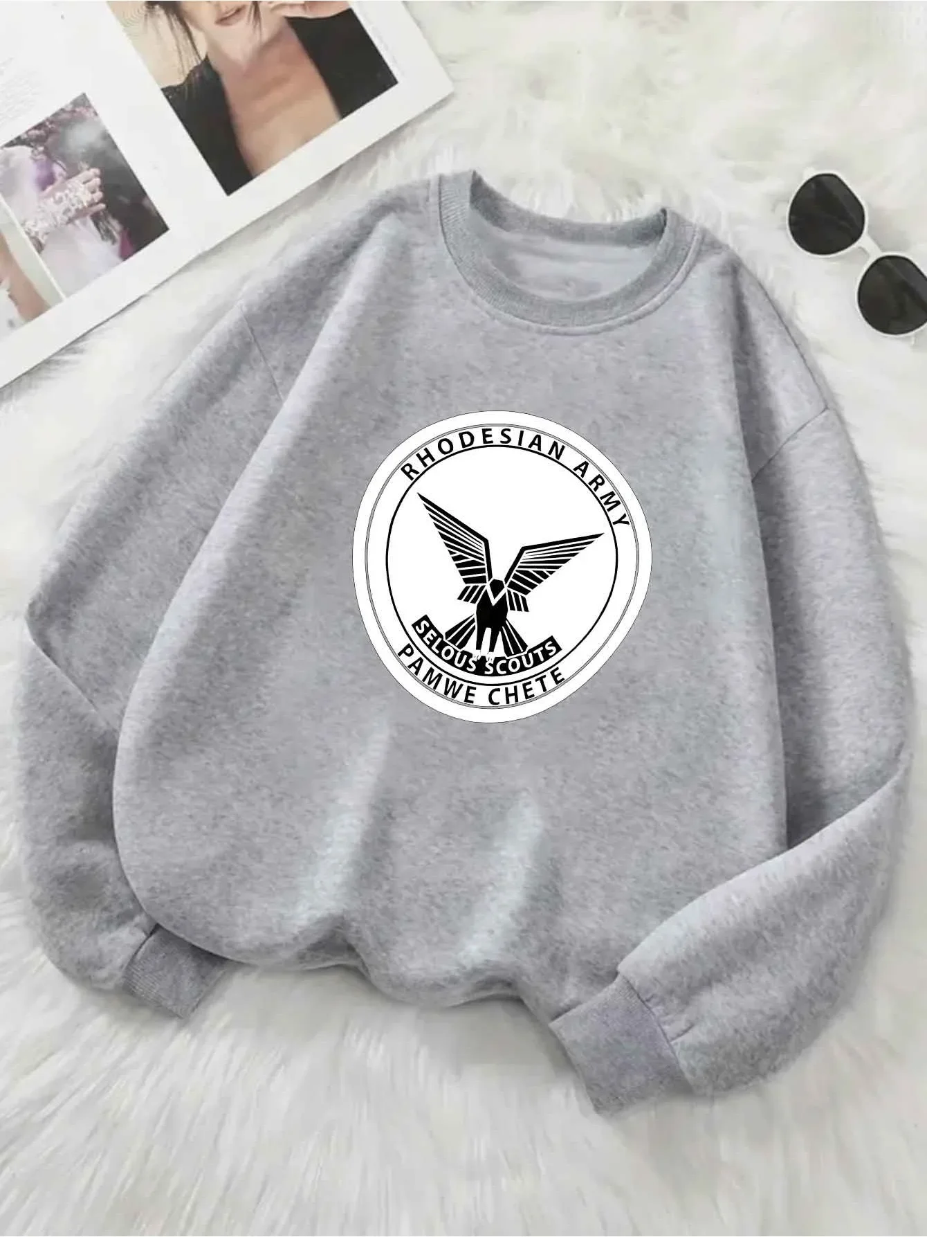 PC Elegante vacanza da donna girocollo ARMY RODESIAN SELOUS SCOUTS PAMWE CHETE abbigliamento da vacanza a maniche lunghe estraibile con fantasia