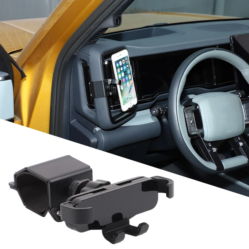 Car Phone Holder Rotatable Mobile Support Driver Grab Handle Phone Stand For BYD Equation Leopard 5 Denza B5 2023-2026