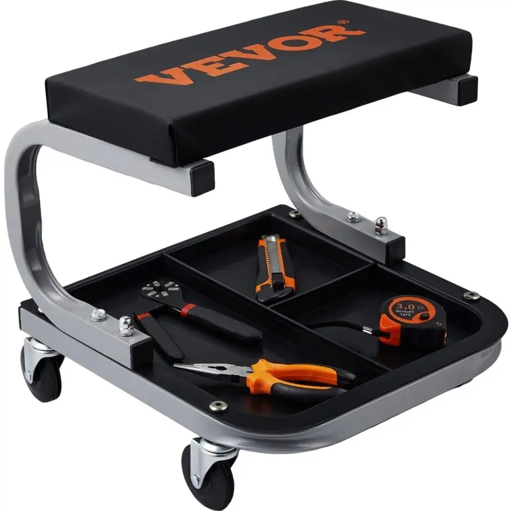 

Mechanics Garage Stool 250 LBS Mechanic Creeper Seat Under Car Tool Tray