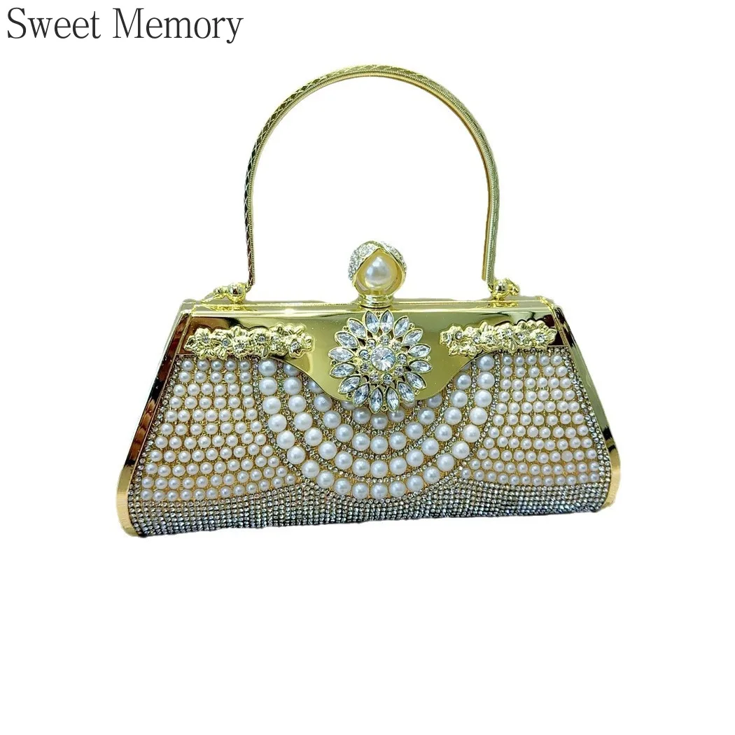 J147 Bags 2025 Sweet Memory Handbag with Diamond Inlay Socialite Cheongsam Banquet Bag Women's Handbag Crossbody Dinner Bags