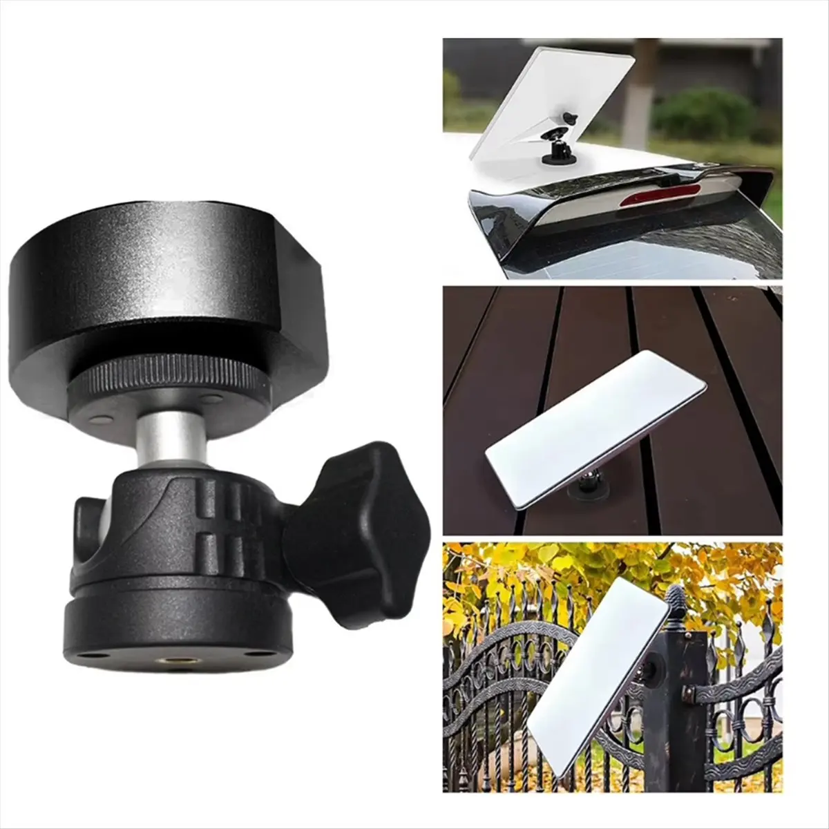 Adjustable Angle Suction Cup Mount Bracket for Mini Car Roof Smooth Mount for 360 Degree Rotation