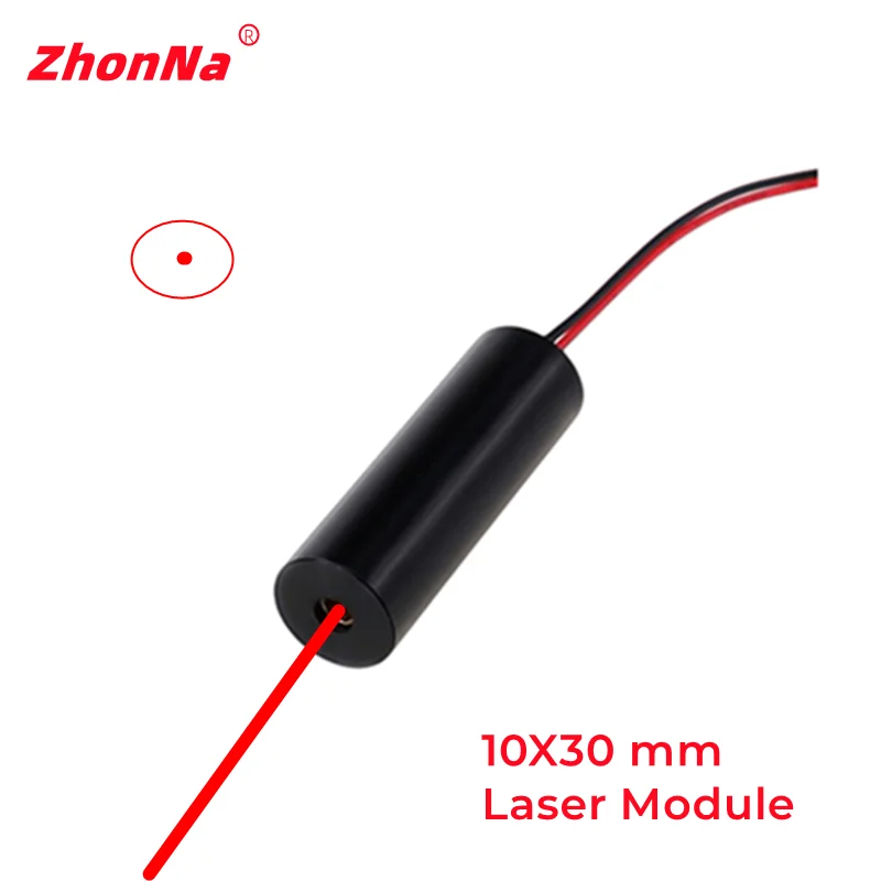 650nm 1mW  Red Laser Module Aluminum Shell Dot 10*30mm For Industrial AI MINI CNC Locate Head LD  Medical Positioning DC 3 to 5V