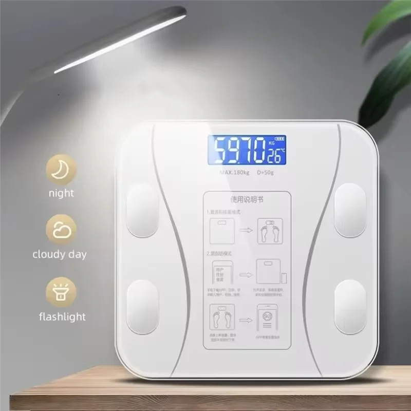 مقياس الدهون في الجسم لتخفيف الوزن، مقياس وزن دقيق ذكي خاص للفتيات، مقياس الدهون الإلكتروني الصغير #3