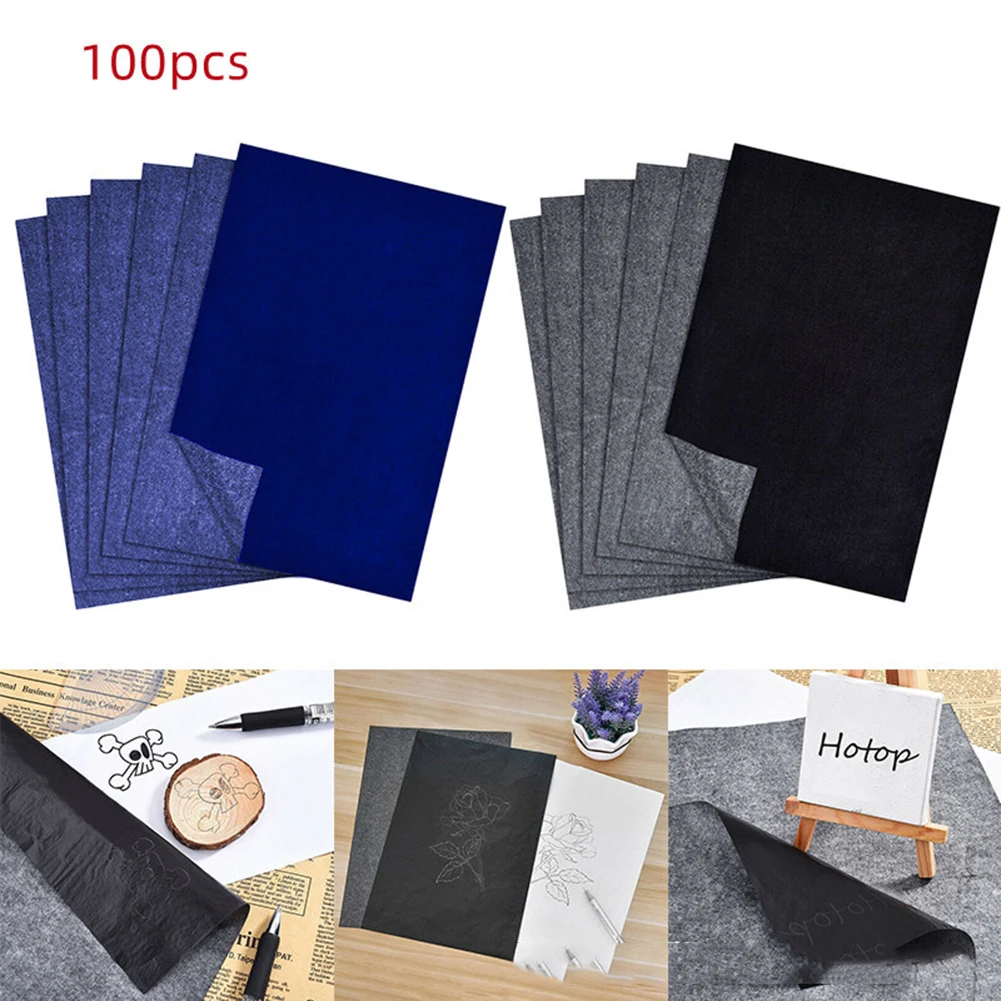 100-Pcs Carbon Paper For Tracing Graphite Transfer Paper Graphite Transfer Paper Professional Quality Transfer