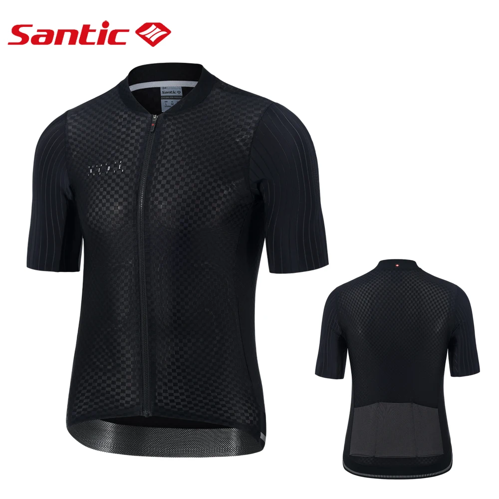 

Santic Men Cycling Jersey MTB Short Sleeve Competitive Edition Road Cycling Jersey Soft Wicking Tops M2C02229H