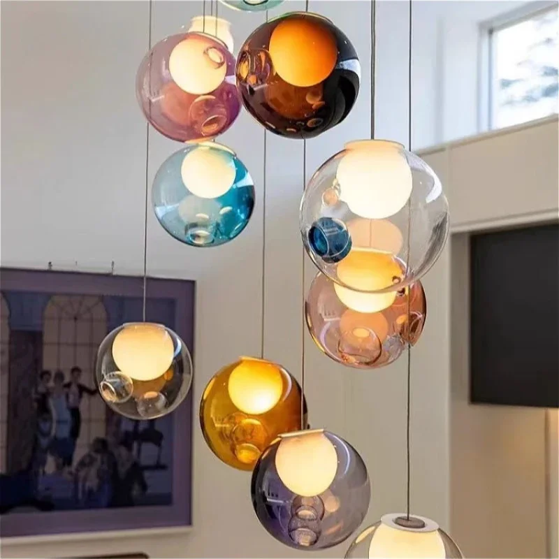 

Modern Dimmable Pendant Lights for Living Room Bedroom Kitchen Island Staircase Chandelier Designer Decorative Luminaire Luster