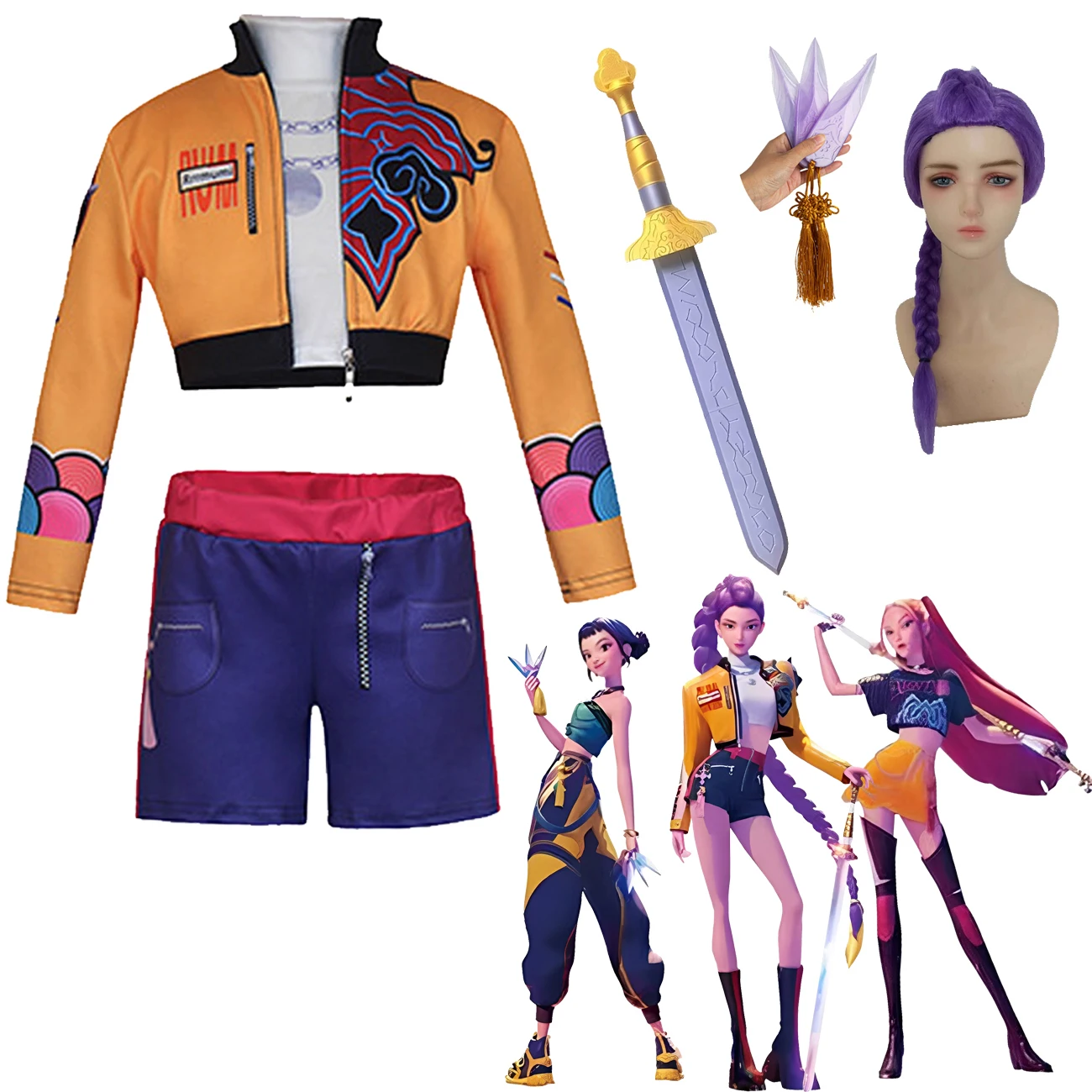 Nouveau K-pop Rumi Zoey Mira enfant Cosplay Huntrix Costume impression 3D chasseurs de démons Mira scène Costumes enfant Halloween fête Clolthes