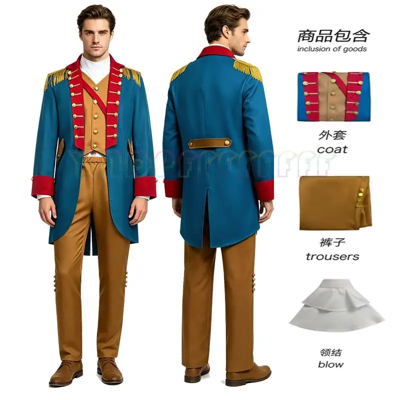 

Halloween retro lawyer suit role-playing presidential cosplay suit performance suit tailcoat gentleman suit Easter fantasy carni