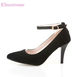 Brand New Hot Sales Fashion Black Apricot Women Nude Pumps  High Heels Lady Evening Shoes HS293 Plus Big Small Size 10 31 45 47