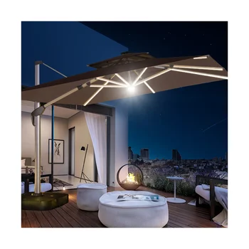 y Big Garden Parasol Solar Umbrella Outdoor Cantilever Beach Patio Umbrellas Wholesale