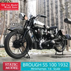 Minichamps 1:6 1932 BROUGH SUPERIOR SS 100 T.E. Braff motorcycle model Collection display gift pieces