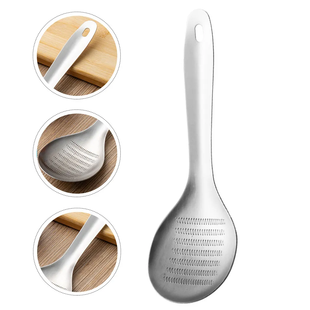 

Набор из 2-х многофункциональных кухонных ложек-измельчителей из нержавеющей стали для детского питания, измельчения чеснока и имбиря, домашней выпечки и приправ