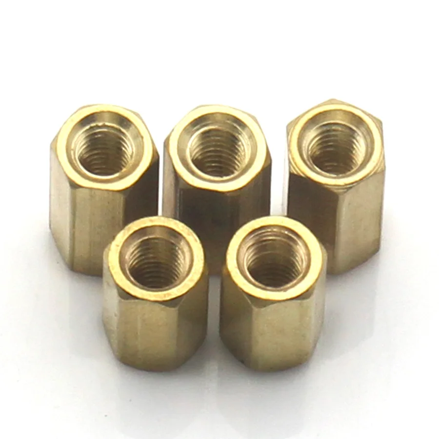 5-20pcs M2 M2.5 M3 M4 M5 M6 Brass Hex Double-Ended Standoff Hollow Spacer Computer Case Column Stud Motherboard Screw