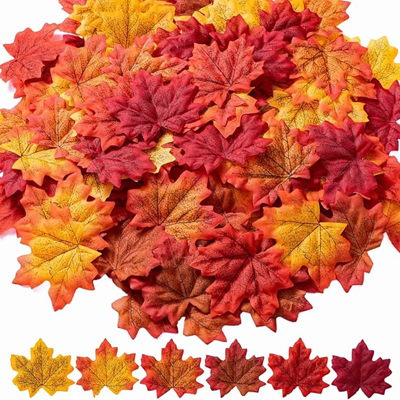 50Pcs Maple Leaf Ar… - image