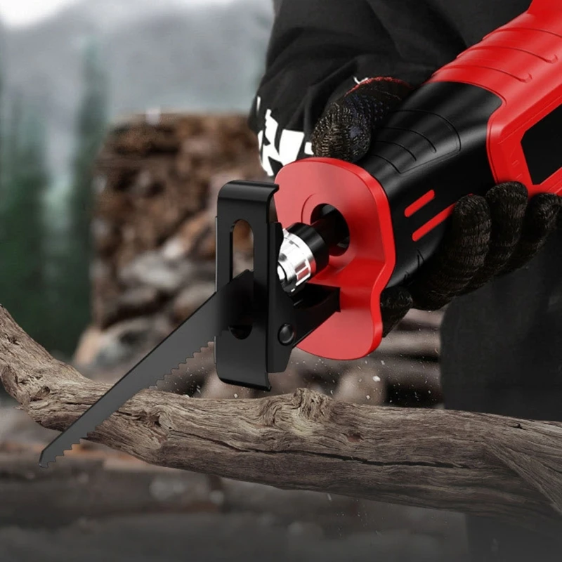 Máy cưa chuyển động qua lại không dây Động cơ không chổi than hiệu suất cao Pin sạc nhanh hoạt động cho kim loại Gỗ nhựa M4YD