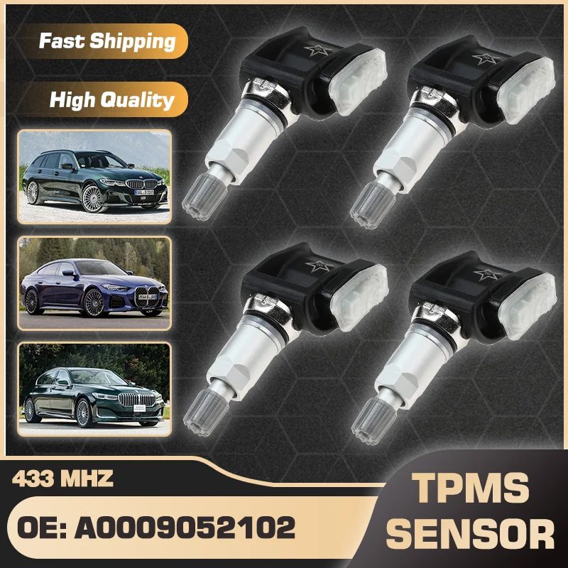 

TPMS Tire Pressure Sensor Monitoring System 433MHz For Alpina 3 4 5 7 8 XB7 XD3 XD4 Martin DBX 2020-2025 A0009052102 6876955-02