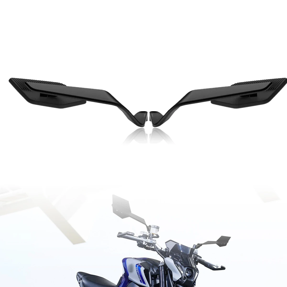 Motorcycle Side View Mirror For Kawasaki Z1000 Z900 Z800 Z750 Z650 Z400 Z300 Rearview Mirrors Kits Rotate Adjustable for BMW image 6