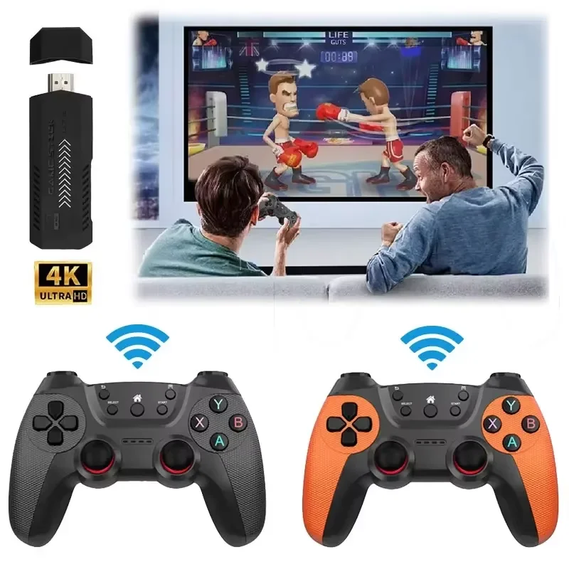 X2 PRO Ретро игровая консоль 4K Game Stick HDMI 50 Эмулятор 20000+ Ретро игровая консоль 128 ГБ TF-карта Беспроводные контроллеры X2 PRO Ретро игровая консоль 4K Game Stick HDMI 50 Эмулятор 20000+ Ретро игровая консоль 128 ГБ TF-карта Беспроводные контроллеры