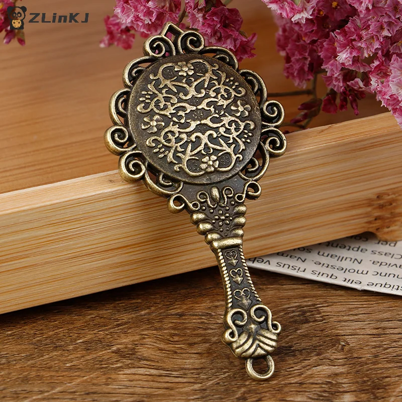 ▶1Pcs Mini Vintage Rose Mirror 1:12 Dollhouse Wall Mirror Frame Micro Scene Decoration Furniture Accessories Photo Props