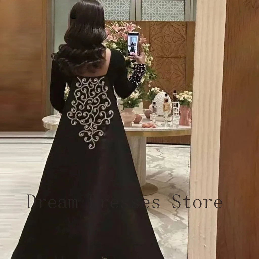 Customized Retro Jersey Pattern Rhinestone A-line High Collar Long Dresses Bespoke Occasion Dresses Fashion Exquisite Matching