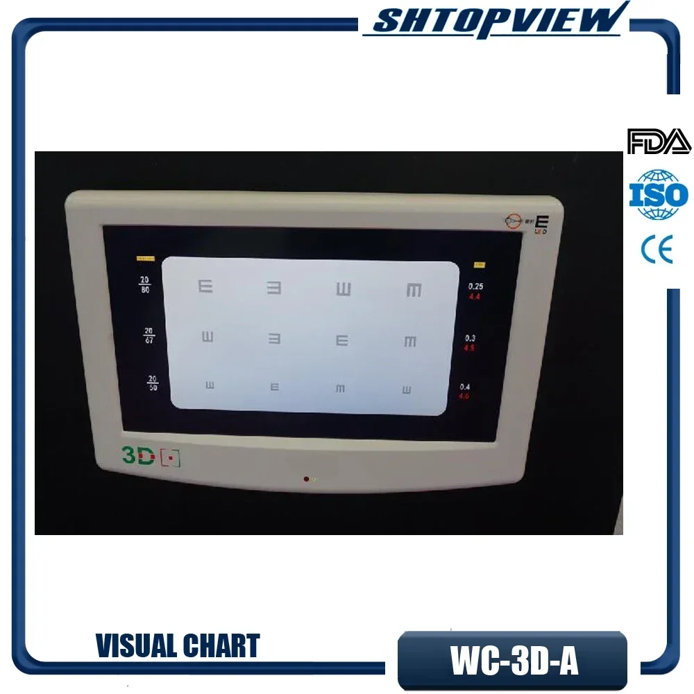 24-Zoll-LCD-Visual Chart Eye Test Panel Chart WZ-3D-A
