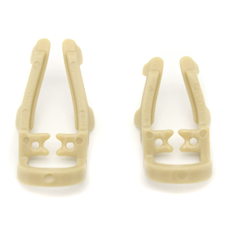 2pcs/set Dental Rubber Dam Clamp Distal-Extension Rubber Sheets Barrier Clip Resin Clamp Long/Short Dentistry Tools