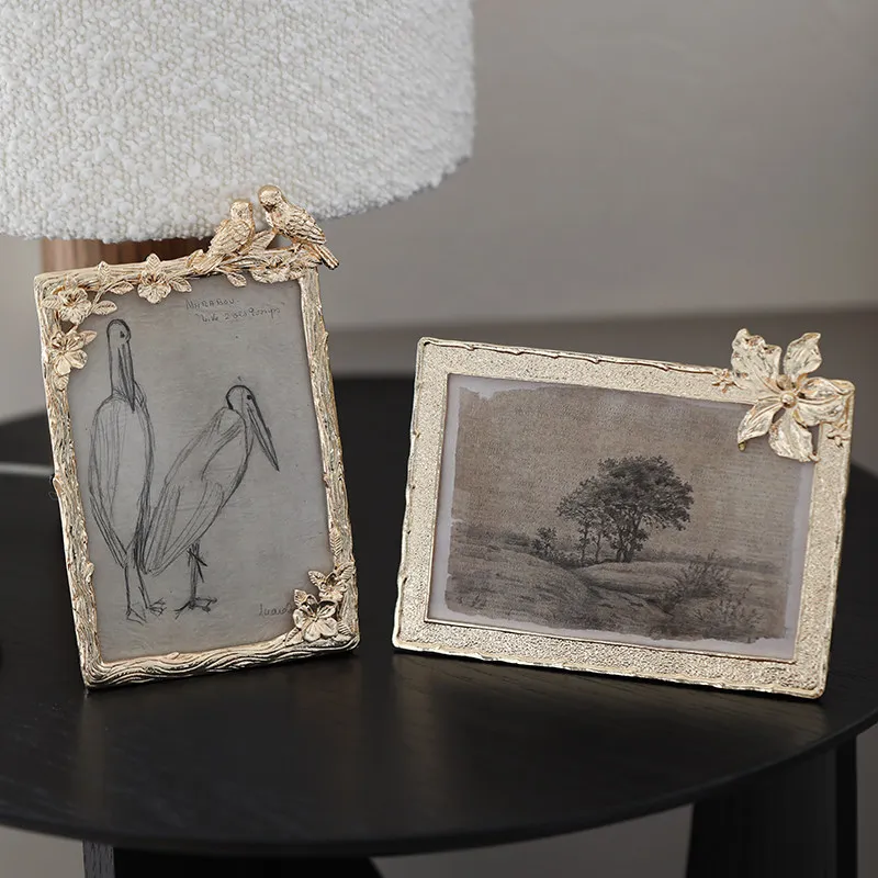 Photo frame 6 inch light luxury  frame setting table high-end wedding photo frame girlfriend gift print photo horizontal st