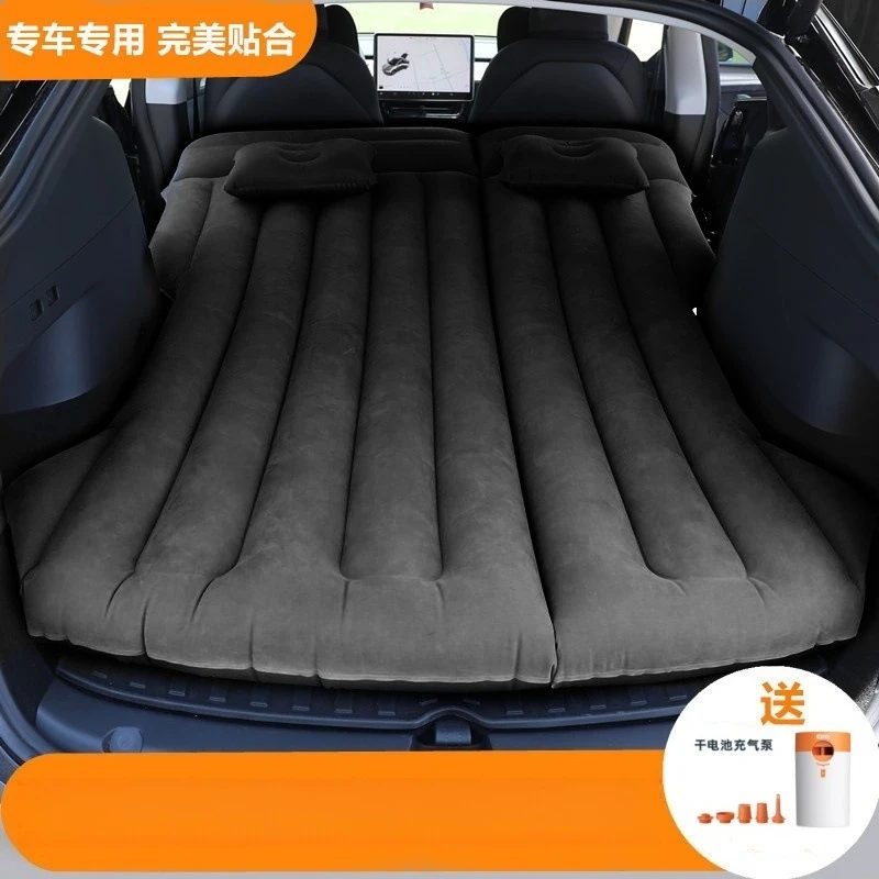 Portable Auto Back Seat Inflatable Sleeping Mat Foldable Car Travel Rest Air Bed For Self-driving Tour