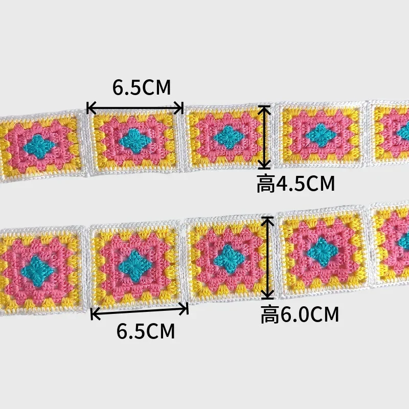 Embroidered Lace Ribbons, Fabric Trim, DIY Sewing, Handmade Craft Materials, Accessories, 1 Yards