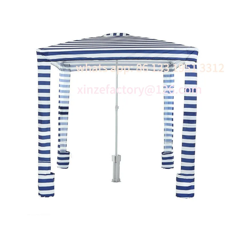 

2 meters outdoor oversized folding square umbrella camping tent portable seaside parasol beach umbrella