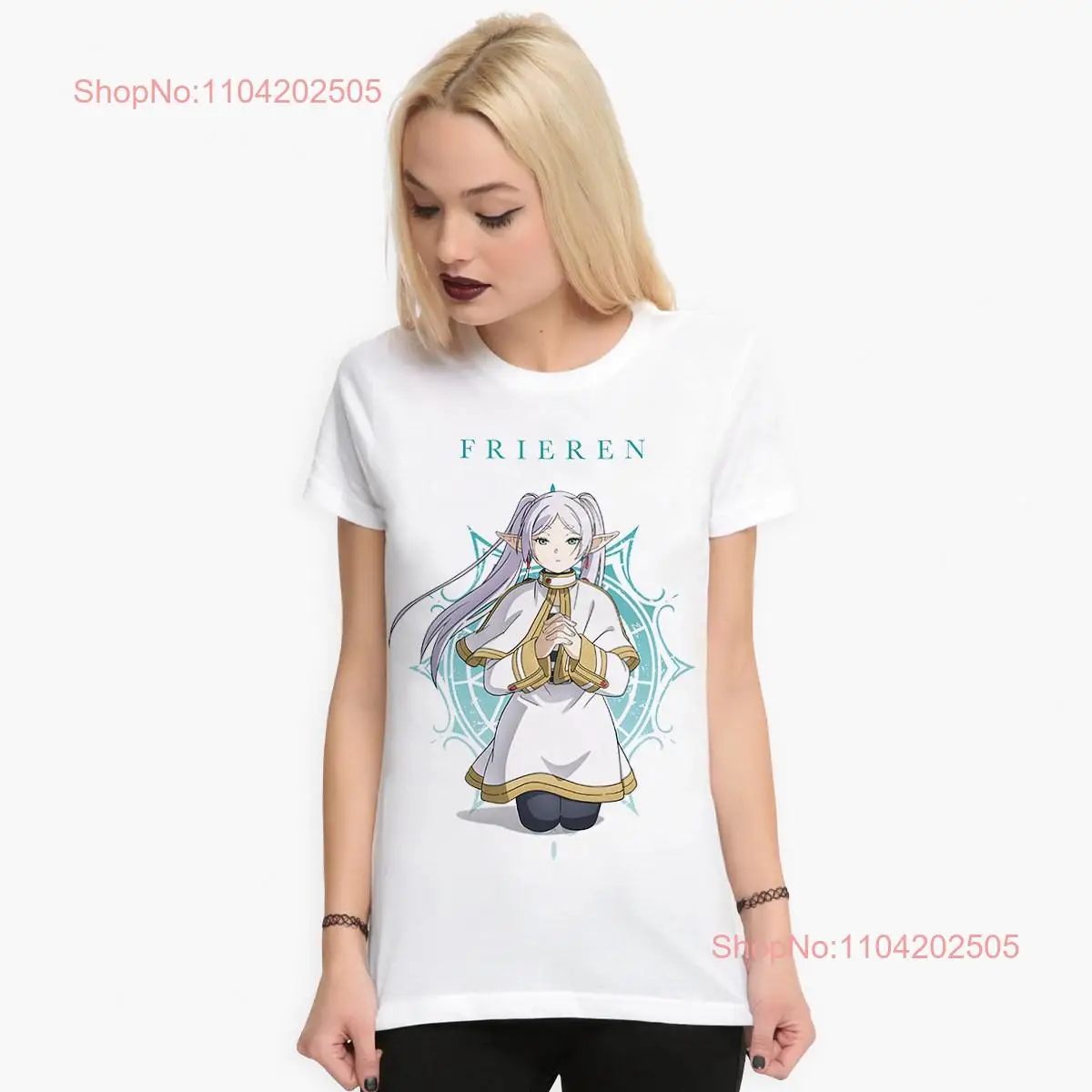 Frieren Beyond Journey's End T Shirt Sousou no Cotton  Sizes long or short sleeves