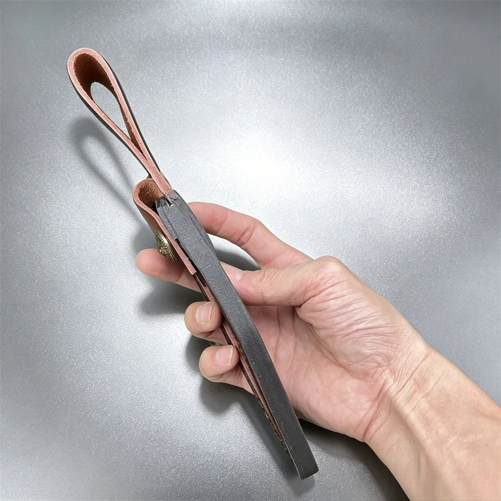 Leather Knife Sheath with Belt Loop & Buckle, Portable Tool Knife Protective Cover, Knife Not Included