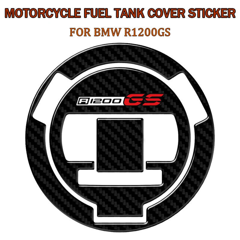 R1200gs Tank Cap Cover Motorcycle Fuel Cap Protector Decals Case For BMW R1200GS R1200 GS 2008 2009-2013 3D Carbon Look 