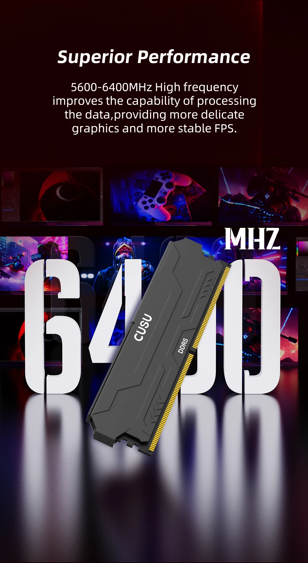 CUSU DDR5 32GB 16GBx2 6000MHz 램 데스크탑 UDIMM