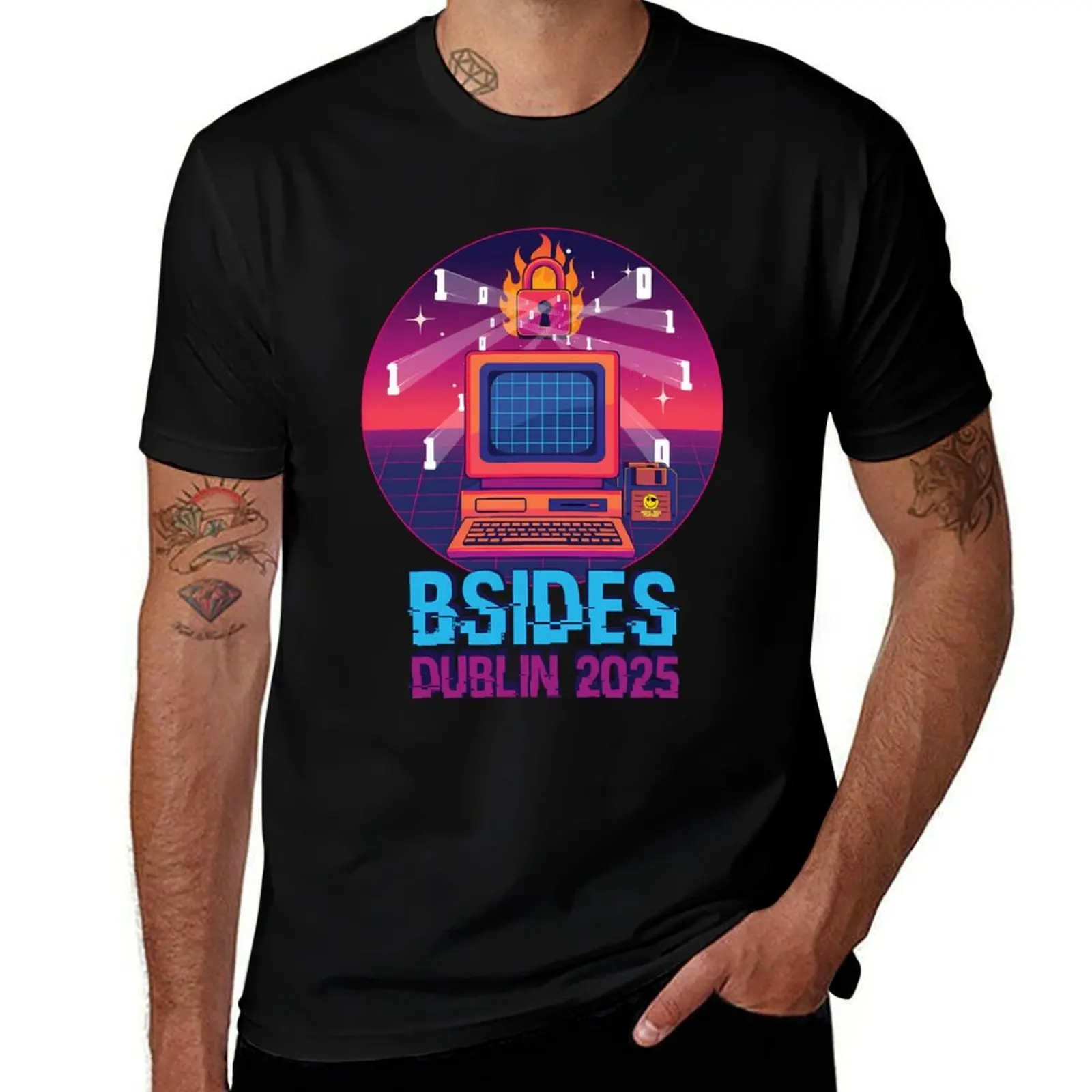 

Футболка Security Bsides Dublin 2025, бутик одежды на день Святого Валентина, топы больших размеров, блузка с графикой, мужские высокие футболки