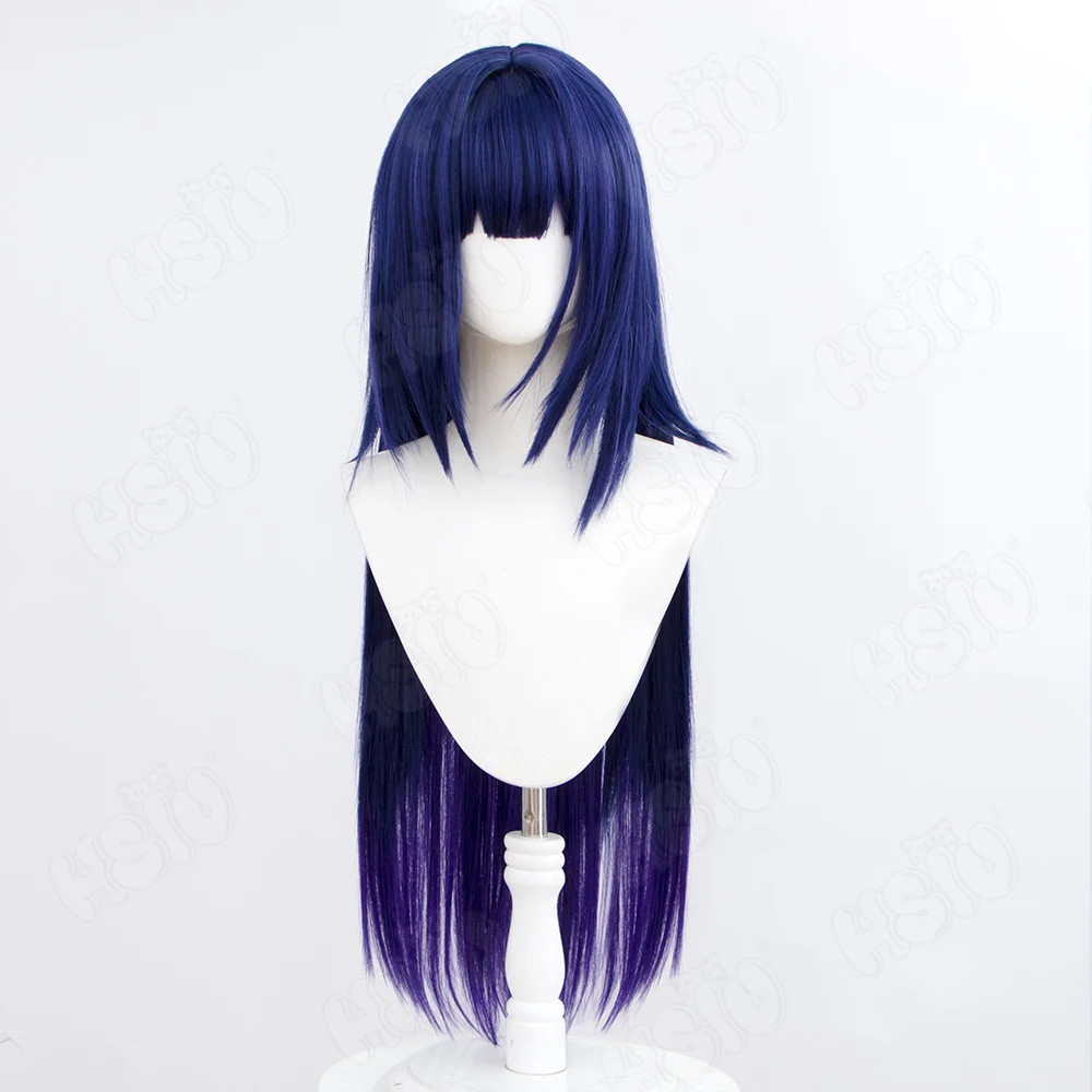 Game Honkai Impact 3 Raiden Mei Cosplay Wig dark blue gradient dark purple long hair Game cosplay Wig anime cosplay Wig