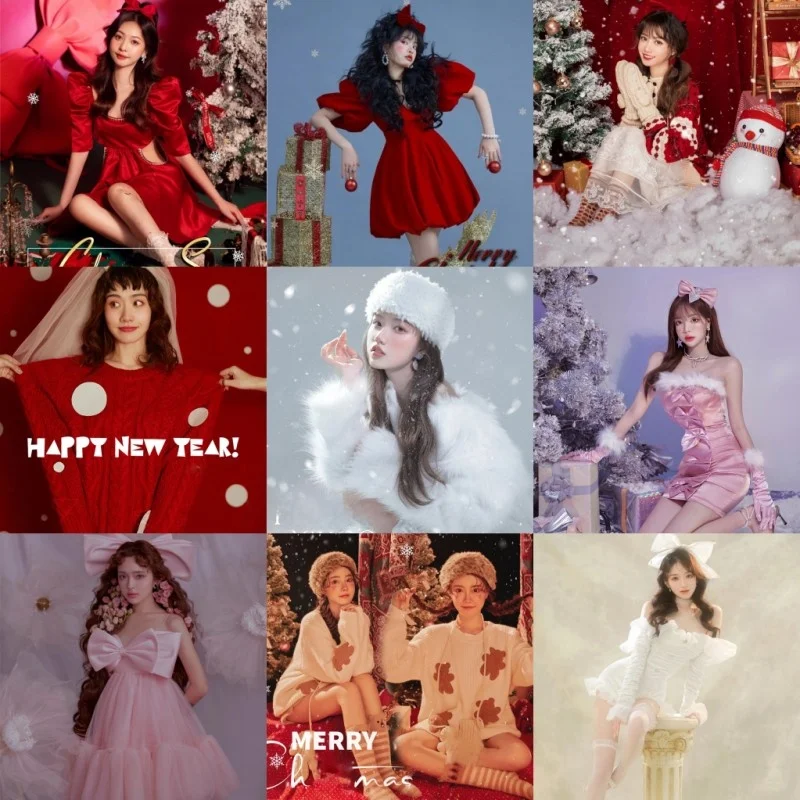 

Christmas Performance Costume Women's Stage Show Year End Party Photography Studio Personal Art Photo Shoot Traditional Chine...